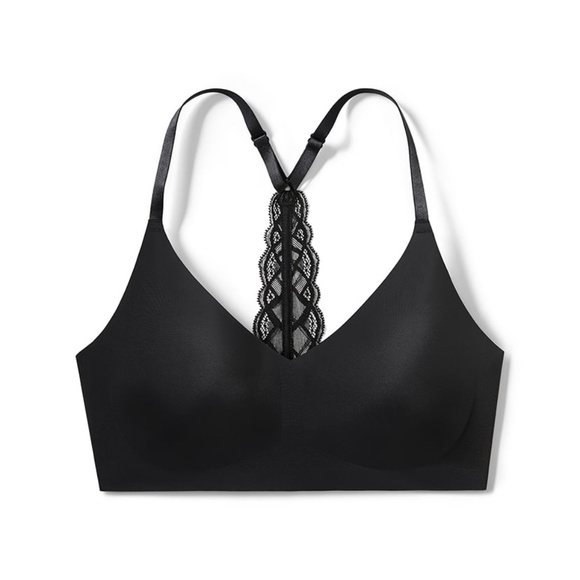 True Body Triangle Lace Racerback Bra - Picture 1 of 7